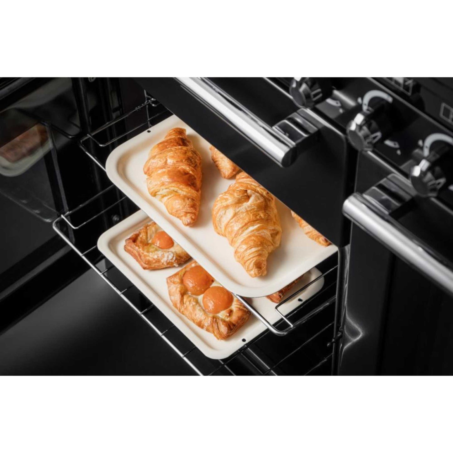 Rangemaster Encore Deluxe 110 110cm Dual Fuel Range Cooker - EDL110DFFBL/C