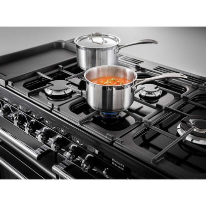Rangemaster Encore Deluxe 110 110cm Dual Fuel Range Cooker - EDL110DFFBL/C