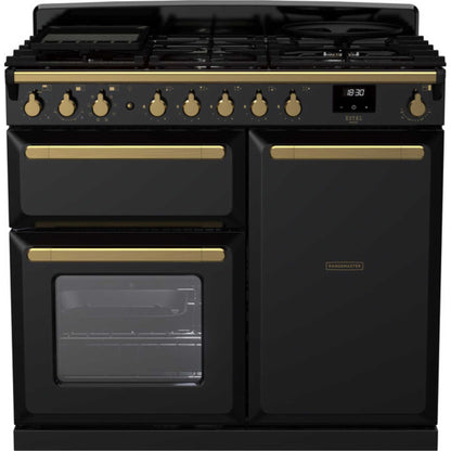 Rangemaster Estel Deluxe 100 100cm Dual Fuel Range Cooker - ESDL100DFPGBL/AB1