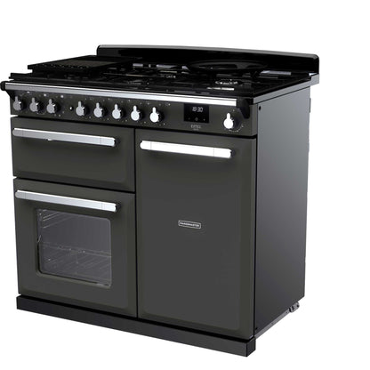 Rangemaster Estel Deluxe 100 100cm Dual Fuel Range Cooker - ESDL100DFPSLT/CM1
