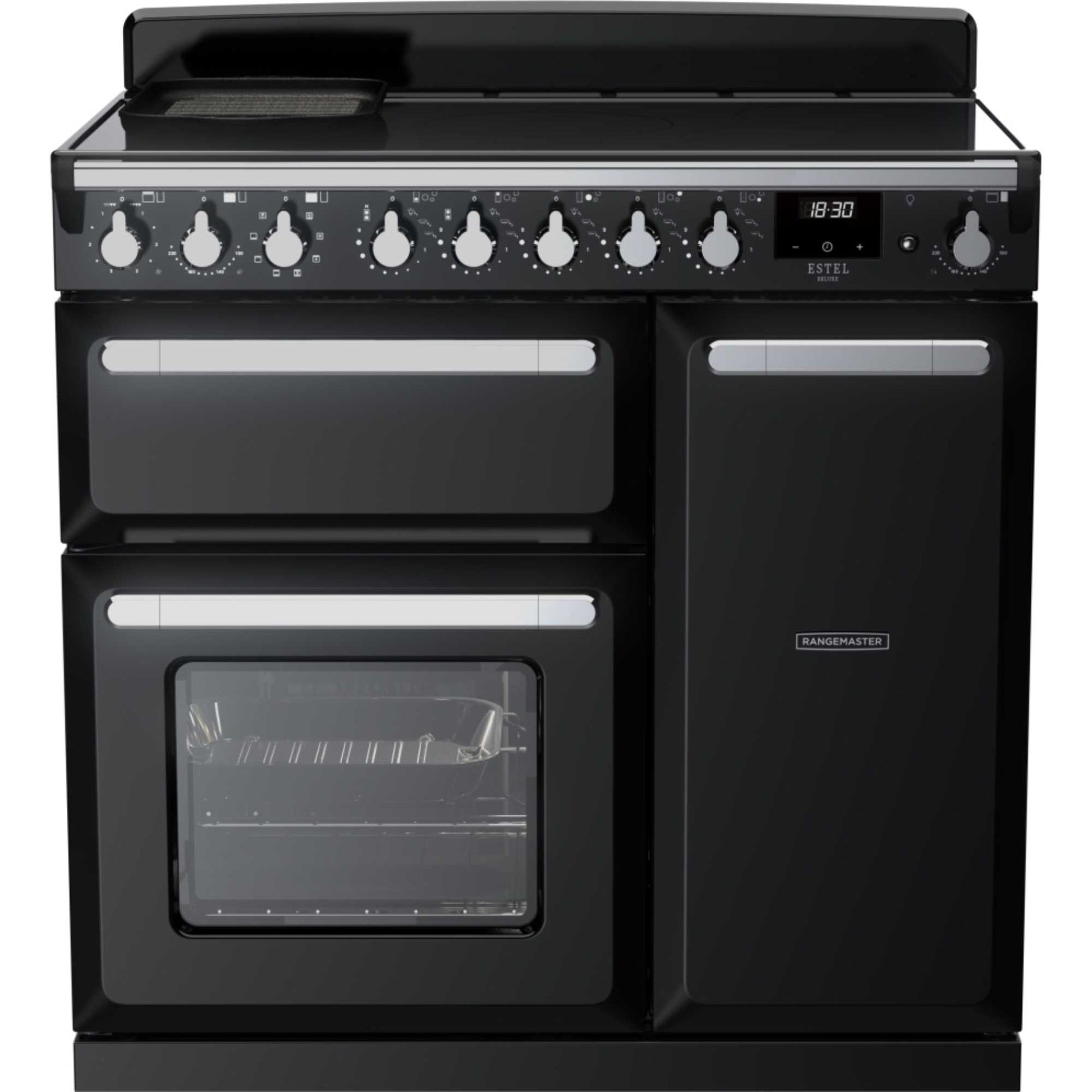 Rangemaster Estel Deluxe 90 90cm Electric Range Cooker - ESDL90EIPGBL/CM1