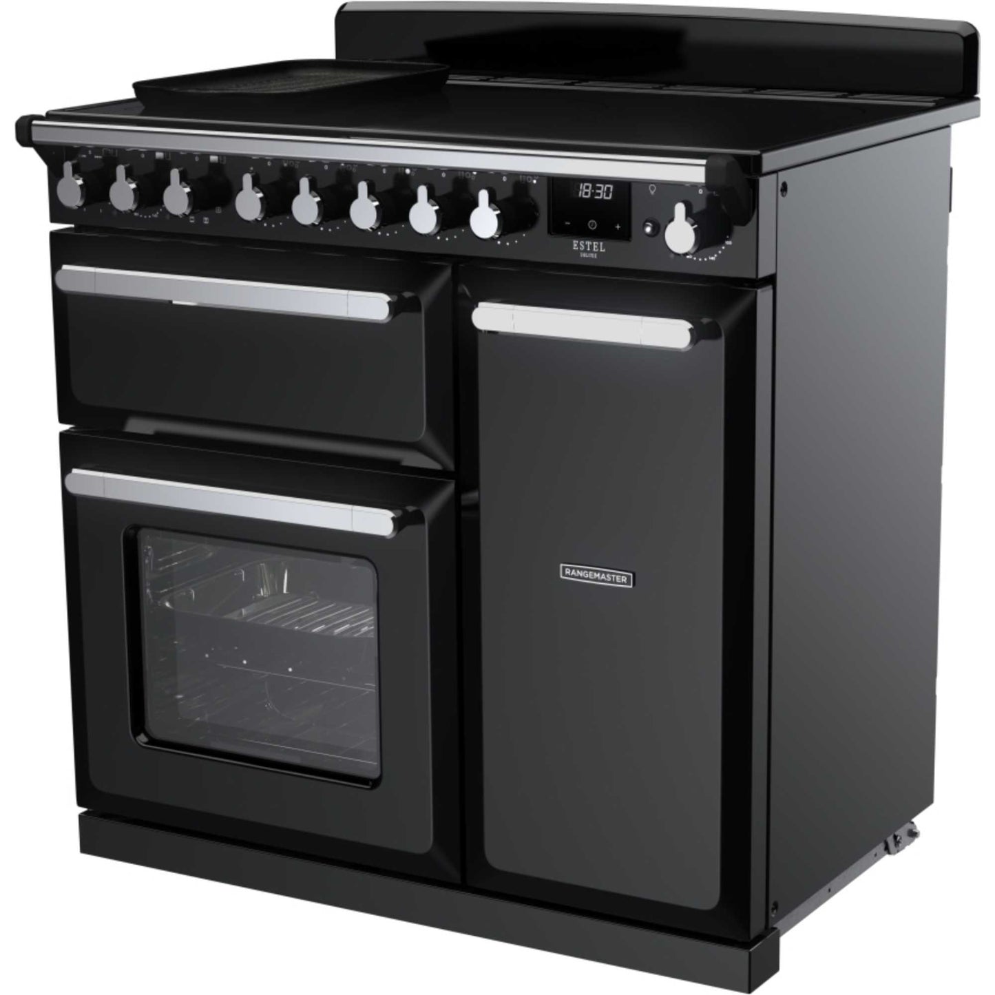 Rangemaster Estel Deluxe 90 90cm Electric Range Cooker - ESDL90EIPGBL/CM1