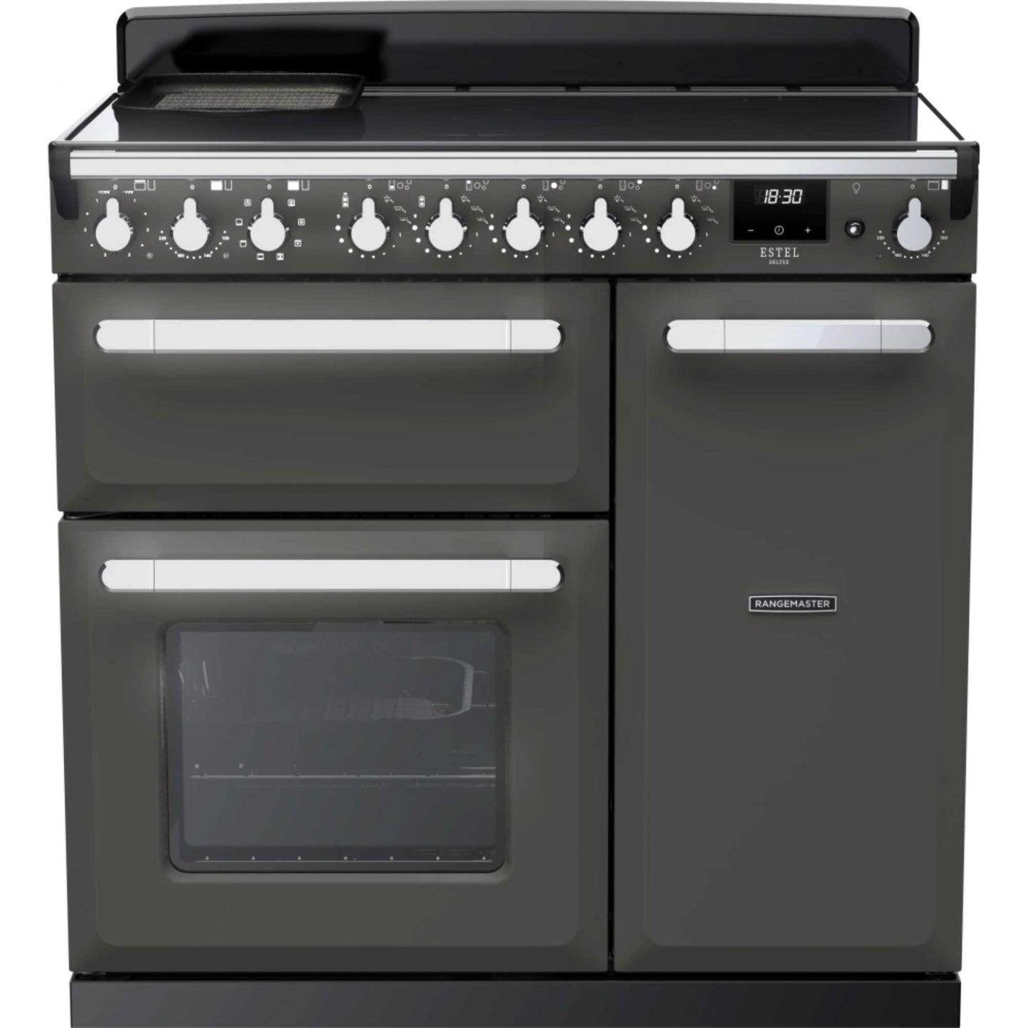Rangemaster Estel Deluxe 90 90cm Electric Range Cooker - ESDL90EIPSLT/CM1