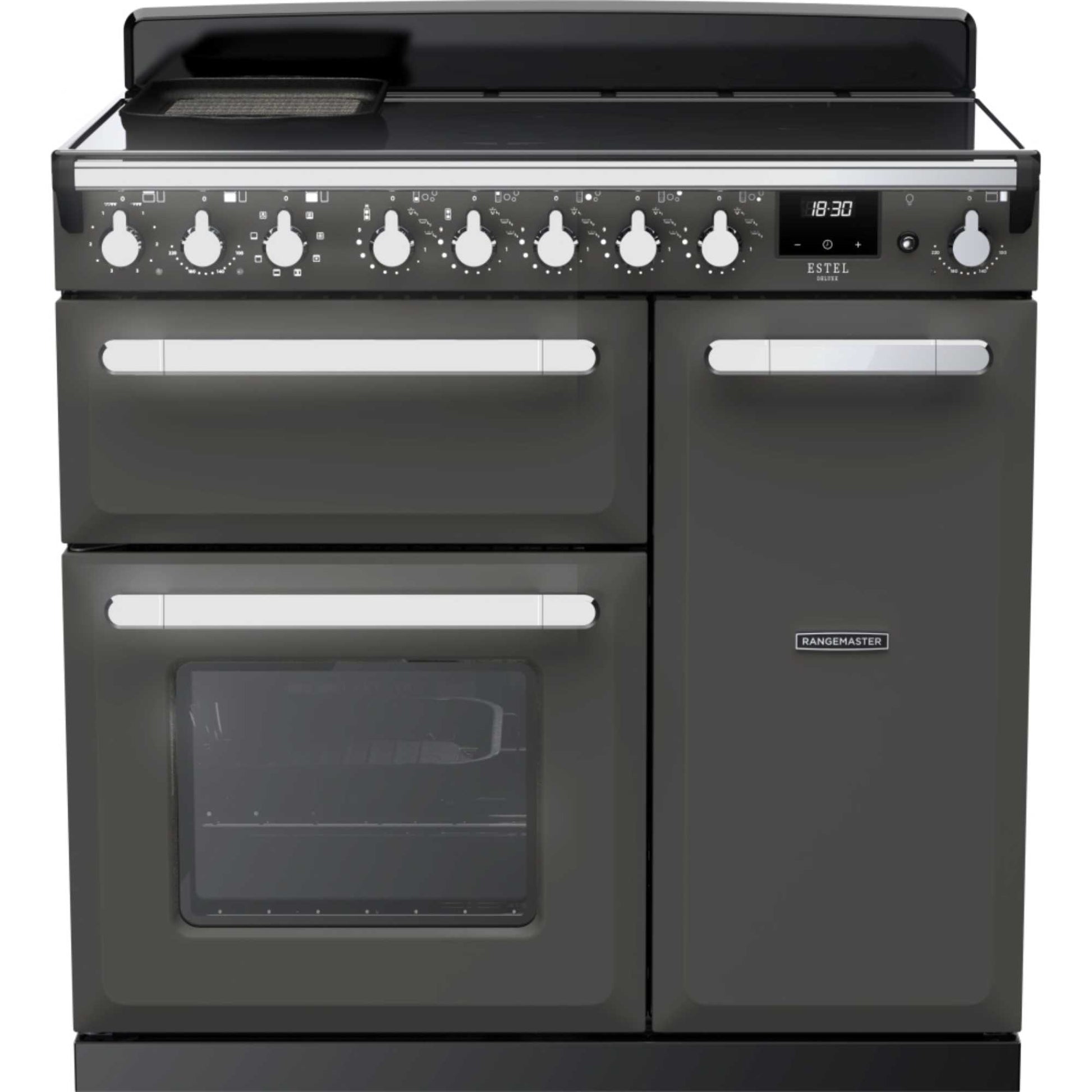 Rangemaster Estel Deluxe 90 90cm Electric Range Cooker - ESDL90EIPSLT/CM1