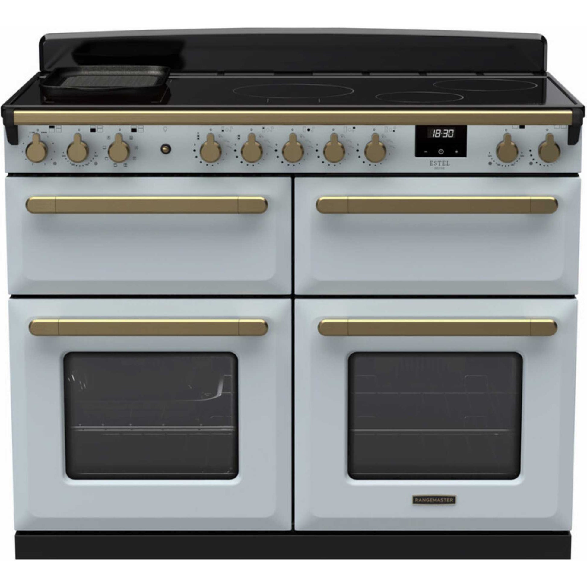 Rangemaster Estel Deluxe 110 110cm Electric Range Cooker - ESDLB110EIPMSB/AB1