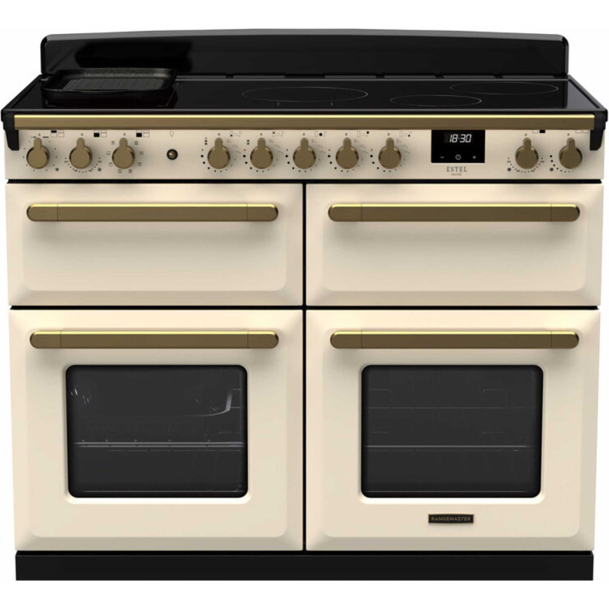 Rangemaster Estel Deluxe 110 110cm Electric Range Cooker - ESDLB110EIPPCR/AB1