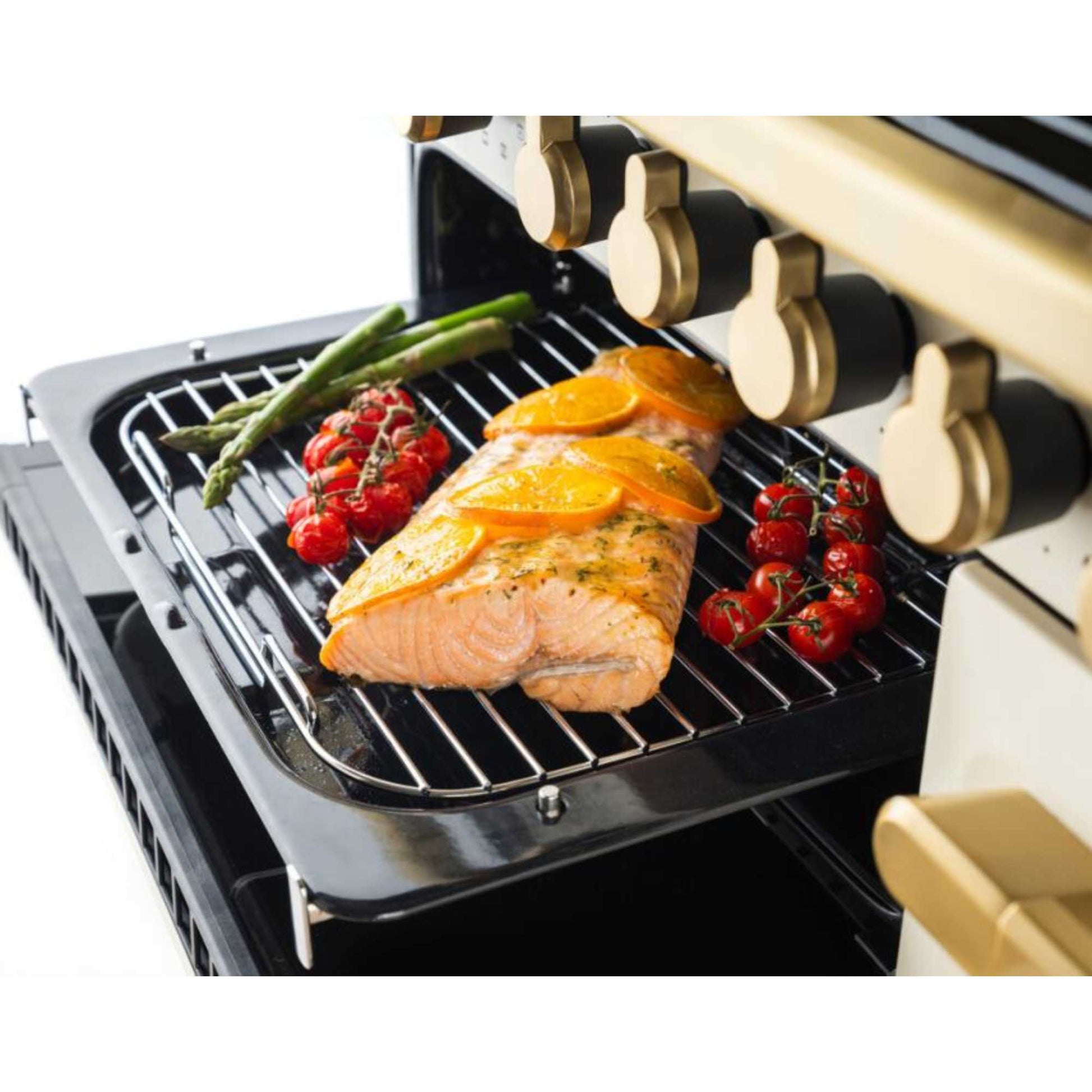 Rangemaster Estel Deluxe 110 110cm Electric Range Cooker - ESDLB110EIPPCR/AB1