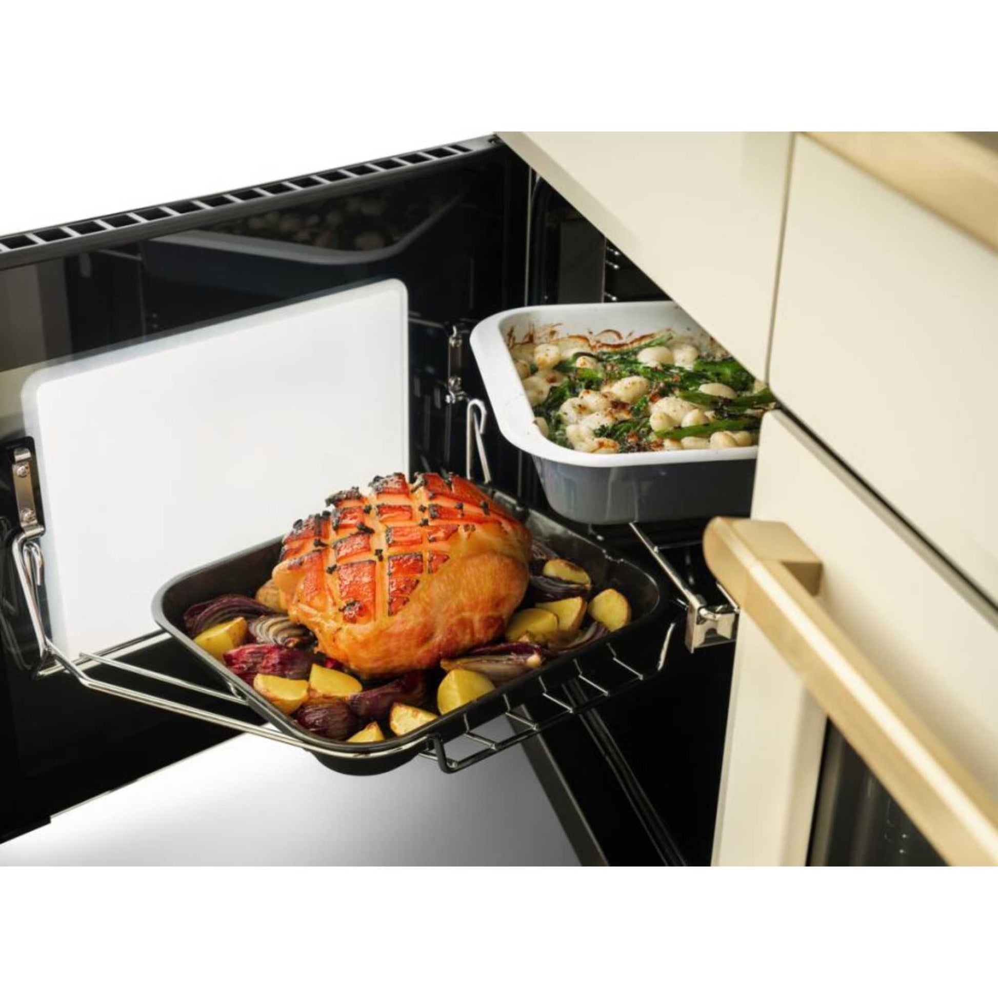 Rangemaster Estel Deluxe 110 110cm Electric Range Cooker - ESDLB110EIPPCR/AB1