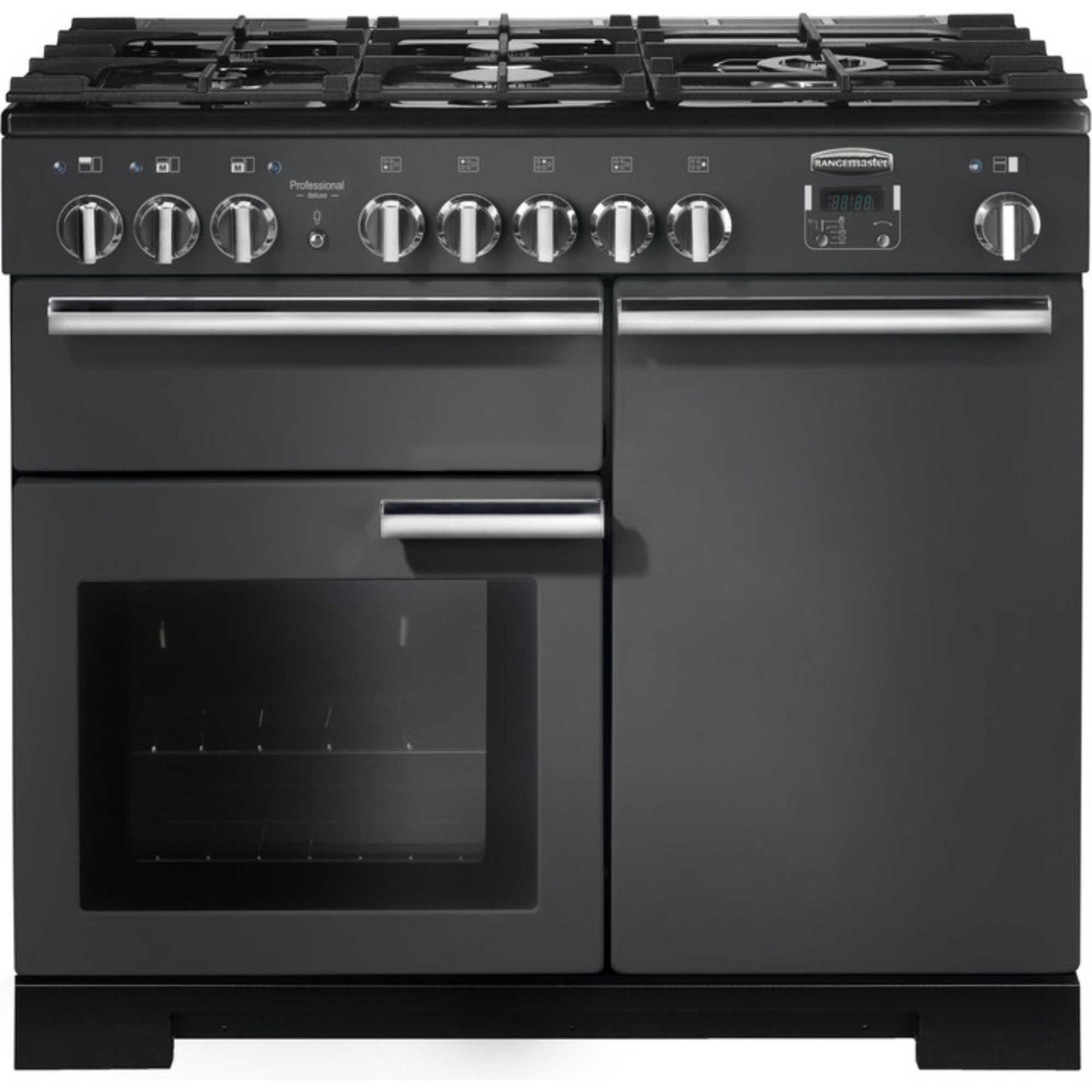 Rangemaster Professional Deluxe 100 100cm Dual Fuel Range Cooker - PDL100DFFSL/C
