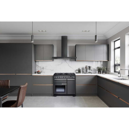 Rangemaster Professional Deluxe 100 100cm Dual Fuel Range Cooker - PDL100DFFSL/C