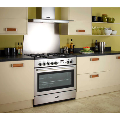 Rangemaster Professional+ FX 90 90cm Dual Fuel Range Cooker - PROP90FXDFFSS/C