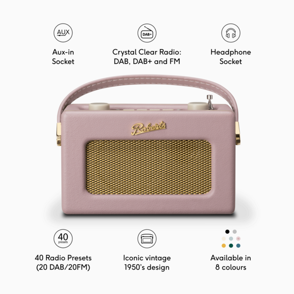 Roberts Revival Uno BT - Dusky pink