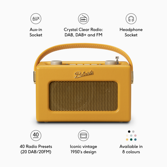 Roberts Revival Uno BT - Sunburst yellow