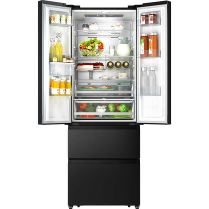 Hisense American Style Fridge Freezer 60/40 Total No Frost - Black - RF632N4WFE