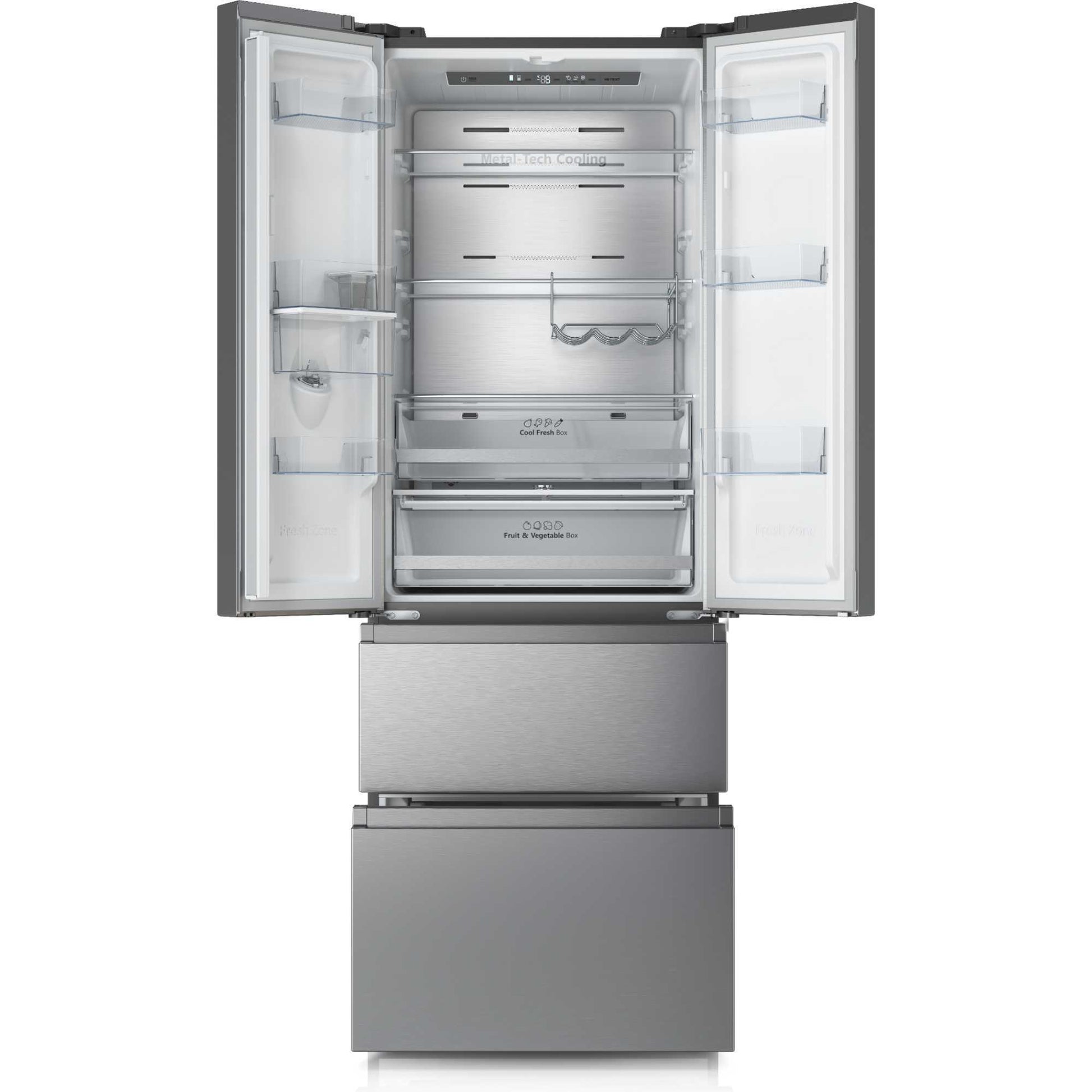 Hisense American Style Fridge Freezer 60/40 Total No Frost - Inox - RF632N4WIE