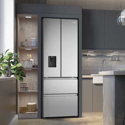 Hisense American Style Fridge Freezer 60/40 Total No Frost - Inox - RF632N4WIE