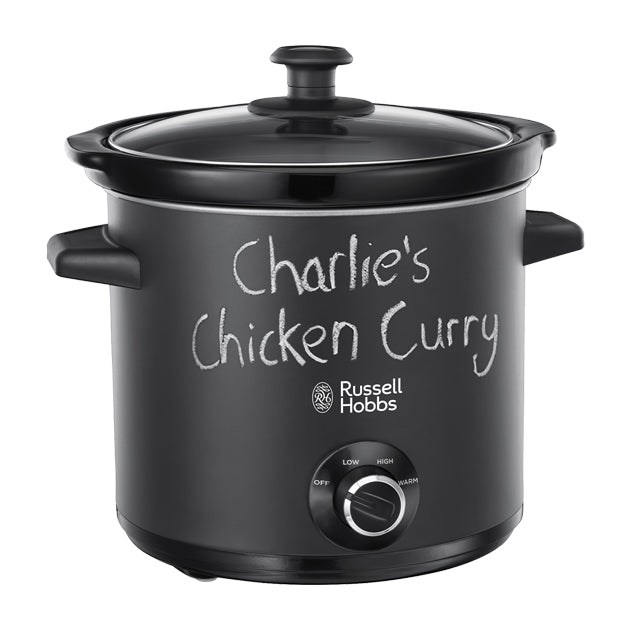 (DNO)3.5LT CHALK BOARD SLOW COOKER BLACK