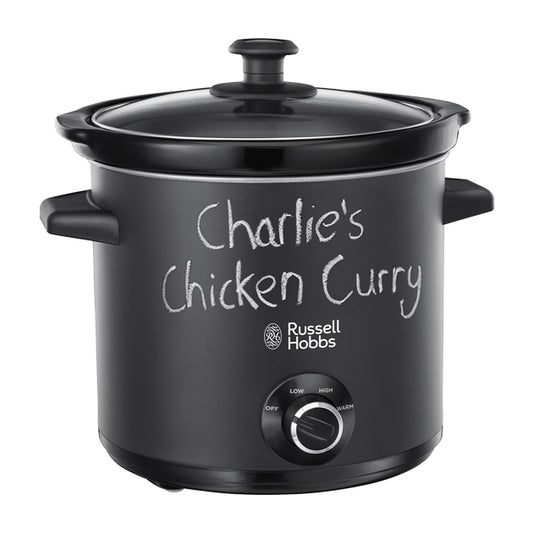 (DNO)3.5LT CHALK BOARD SLOW COOKER BLACK