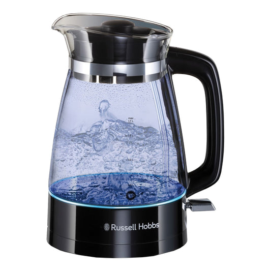 (DNO) 1.7L CLASSIC GLASS KETTLE BLACK