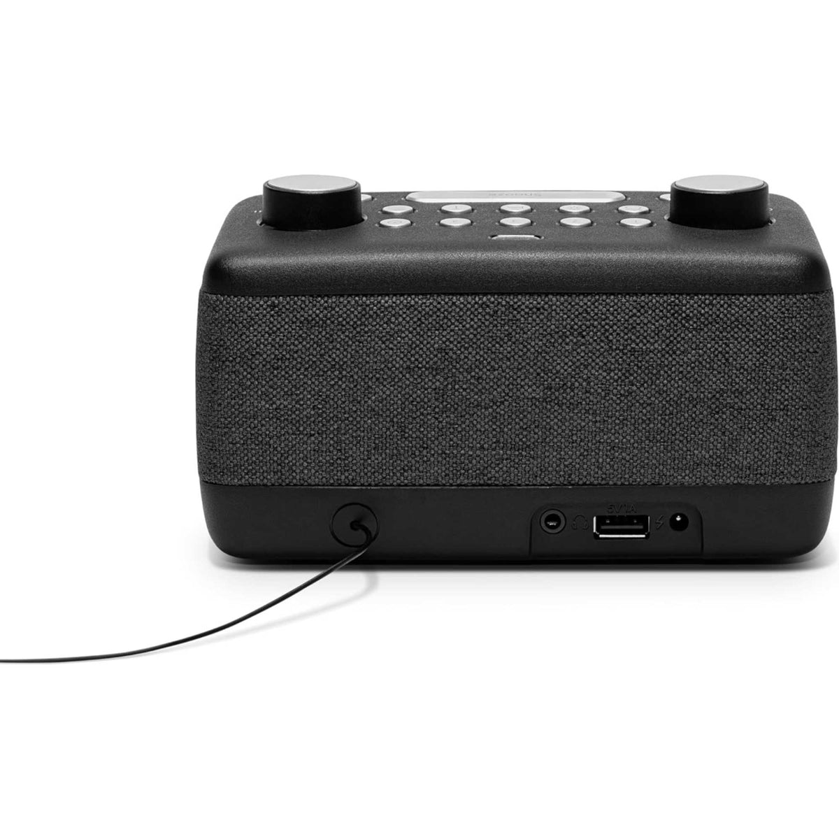 Roberts Ortus 4 FM/DAB/DAB+ Digital Clock Radio with Bluetooth - Black