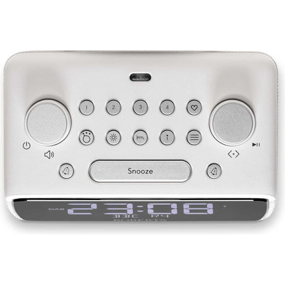Roberts Ortus 4 FM/DAB/DAB+ Digital Clock Radio with Bluetooth - White