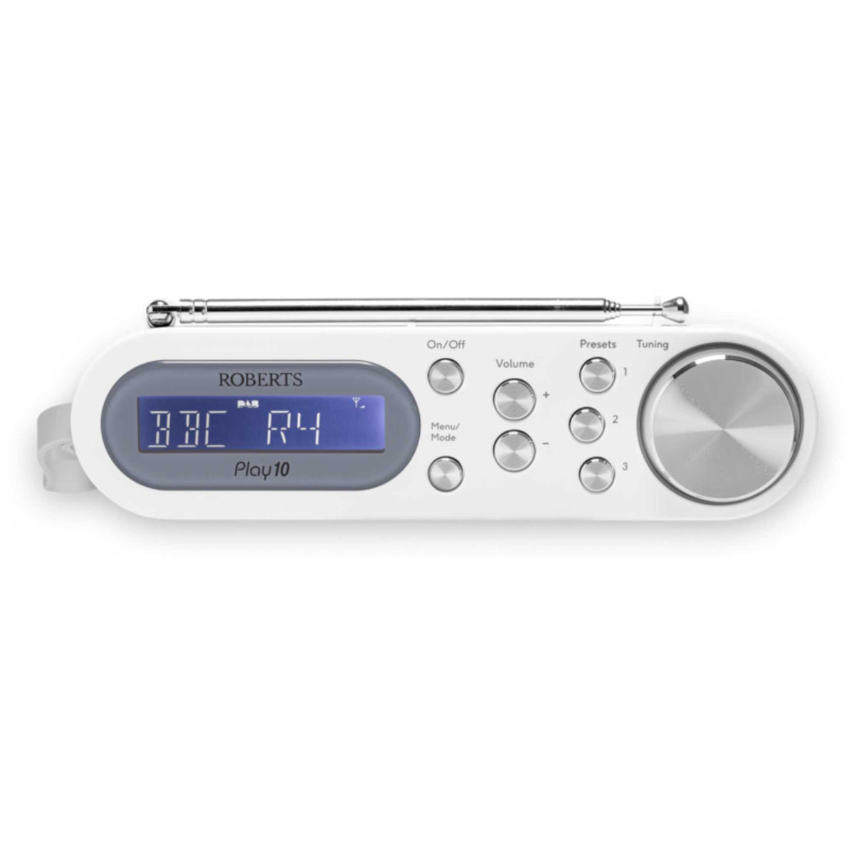 Roberts PLAY10W DAB/DAB+/FM RDS Digital Portable Radio - White