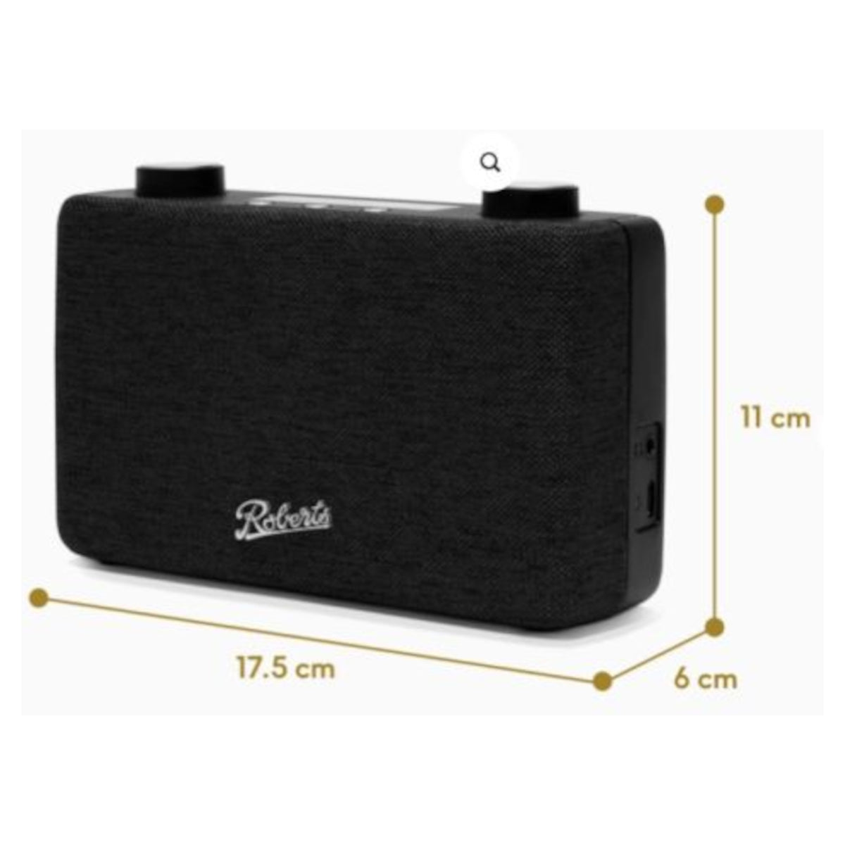 Roberts PLAY11-BK Portable DAB Radio - Black