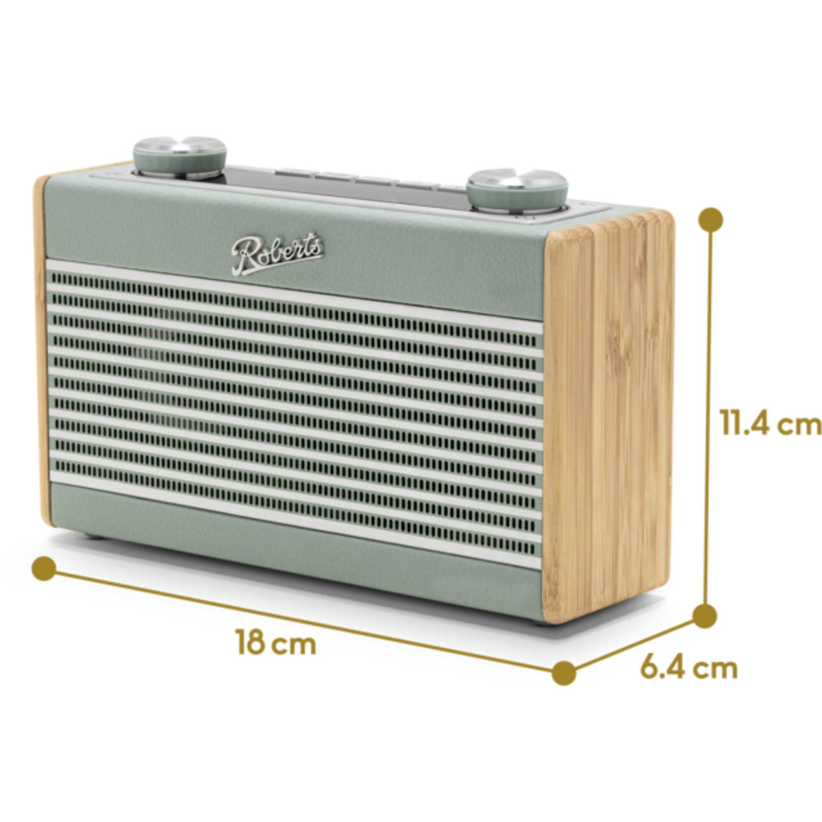 Roberts Rambler UNO DAB/DAB+/FM RDS Radio with Bluetooth - Duck Egg