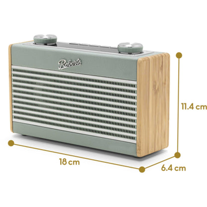 Roberts Rambler UNO DAB/DAB+/FM RDS Radio with Bluetooth - Duck Egg