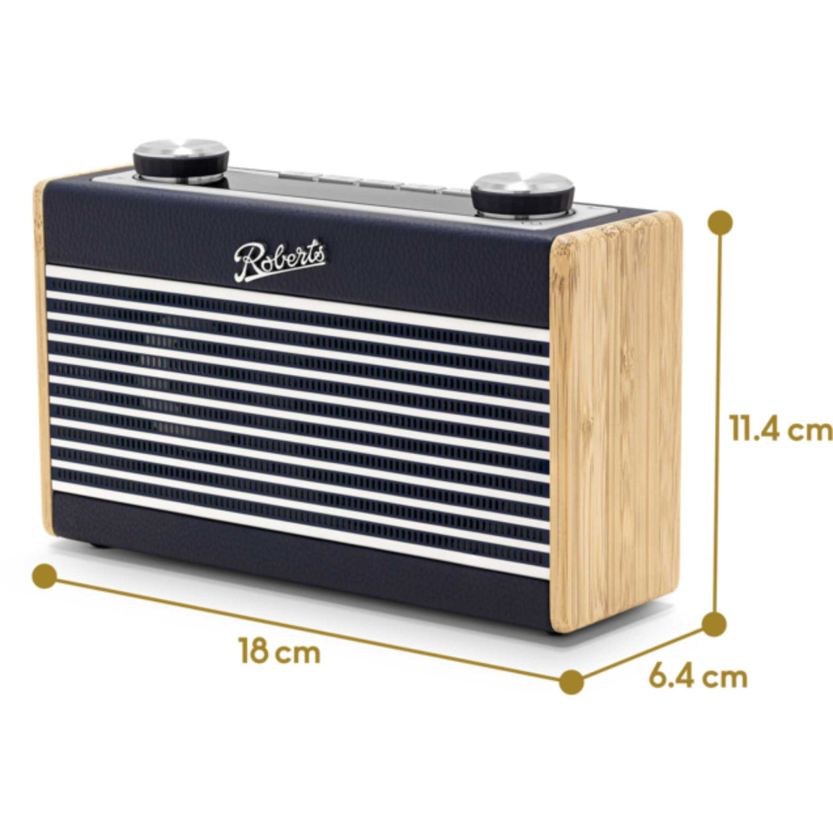 Roberts Rambler UNO DAB/DAB+/FM RDS Radio with Bluetooth - Navy Blue