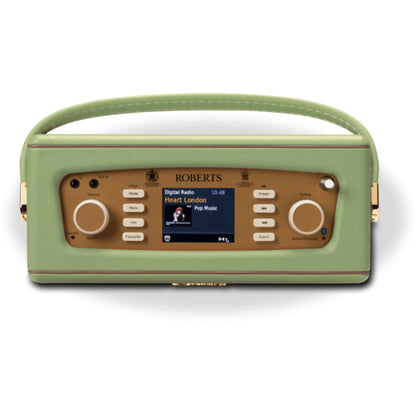 Roberts RD70L 1950s Style Clock Radio - Leaf