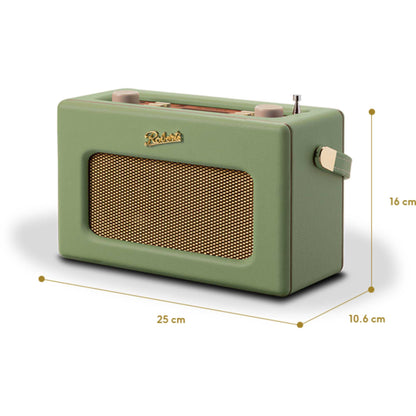 Roberts RD70L 1950s Style Clock Radio - Leaf