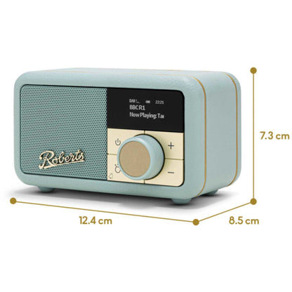 Roberts Revival Petite 2 DAB/DAB+/FM Bluetooth Portable Radio - Duck Egg
