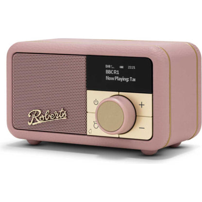 Roberts Revival Petite 2 DAB/DAB+/FM Bluetooth Portable Radio - Dusky Pink
