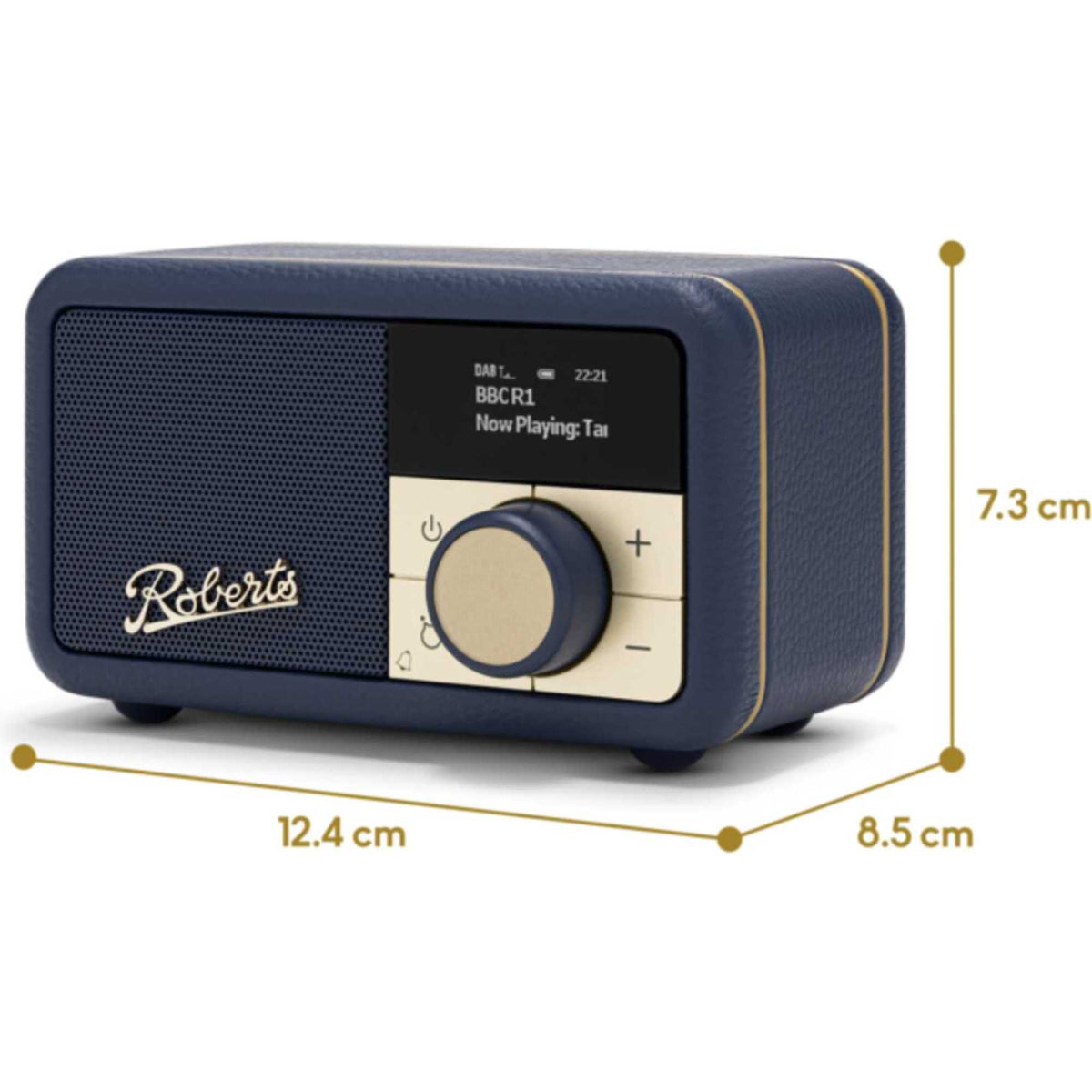 Roberts Revival Petite 2 DAB/DAB+/FM Bluetooth Portable Radio - Midnight Blue