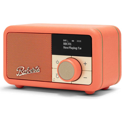 Roberts Revival Petite 2 DAB/DAB+/FM Bluetooth Portable Radio - Pop Orange