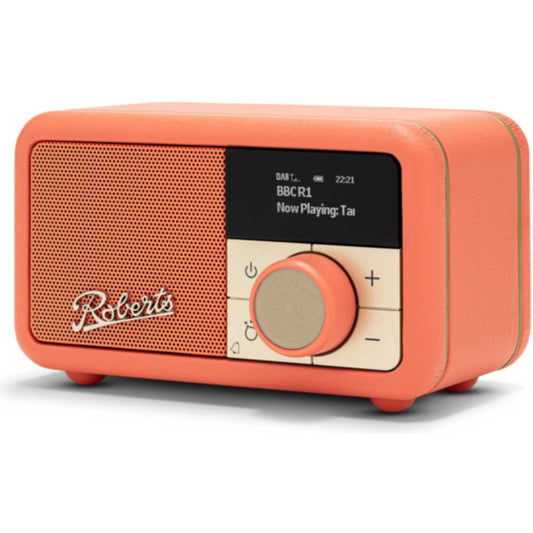 Roberts Revival Petite 2 DAB/DAB+/FM Bluetooth Portable Radio - Pop Orange