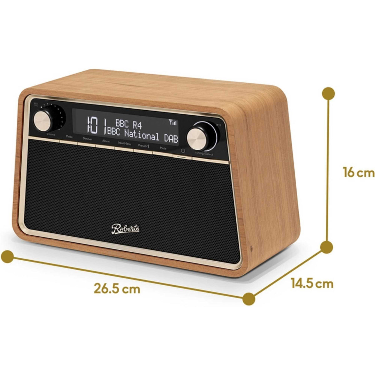 Roberts Reva DAB+/FM Table-top Radio - Cherry Wood