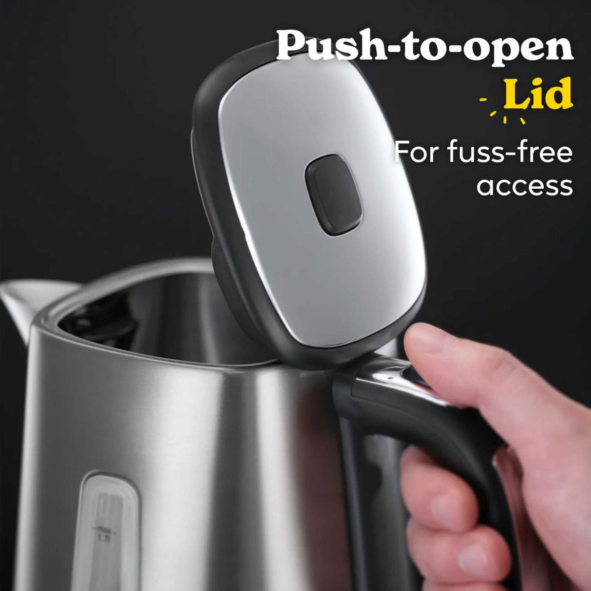 Russell Hobbs 23211 Luna Quiet Boil Cordless Kettle - Grey