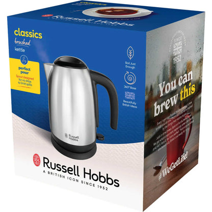 Russell Hobbs 23910 1.7l 3kW Cordless Classics Kettle - Brushed Stainless Steel