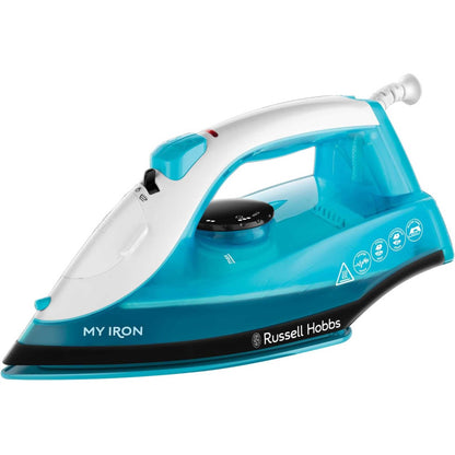 Russell Hobbs 25580 My Iron 1800w Ceramic Soleplate - White/Blue