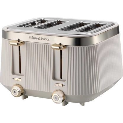 Russell Hobbs 26771 Bronte 4 Slice Toaster - Stone
