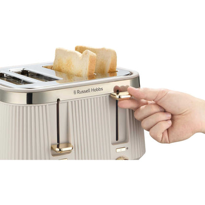 Russell Hobbs 26771 Bronte 4 Slice Toaster - Stone
