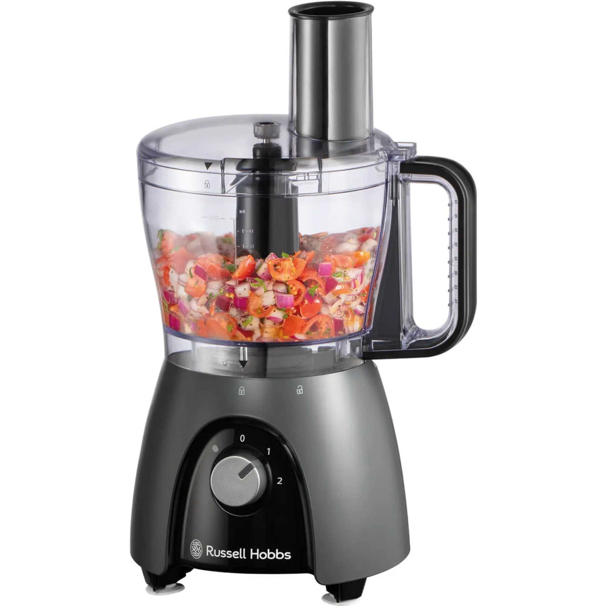Russell Hobbs 27111 Desire Matte Charcoal Food Processor - Charcoal