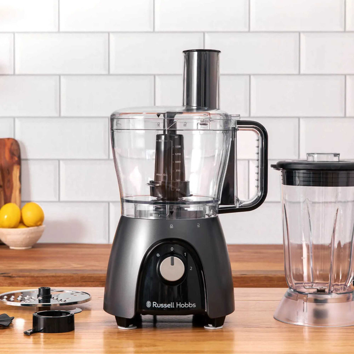 Russell Hobbs 27111 Desire Matte Charcoal Food Processor - Charcoal