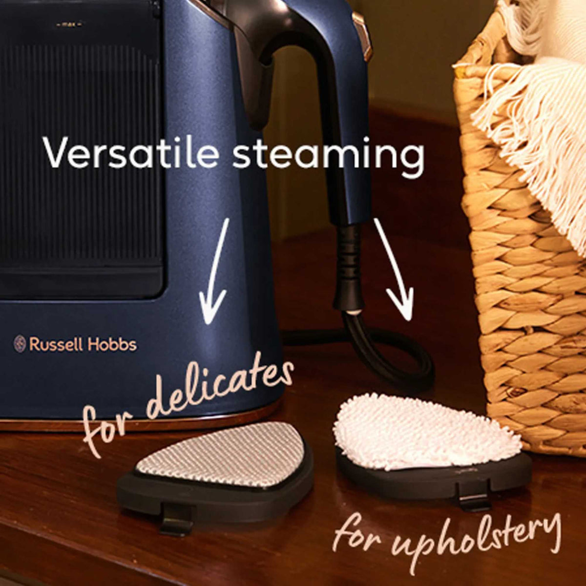 Russell Hobbs 27600 Steam Genie Maestro 2-in-1 Handheld Steamer - Blue