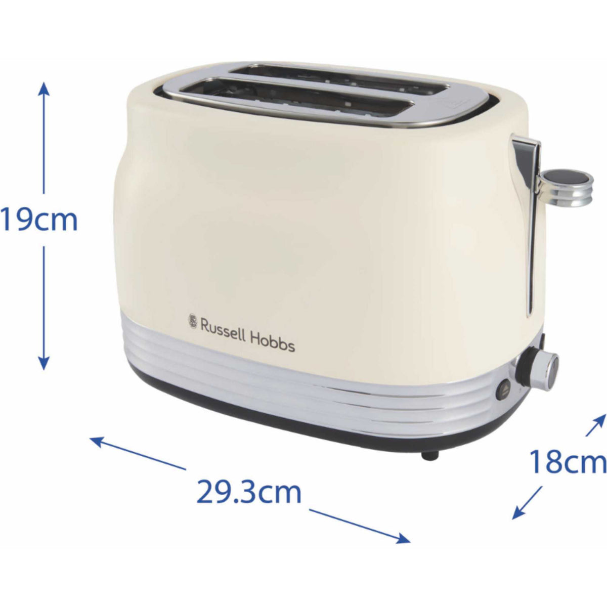Russell Hobbs 28650 Hanley 2 Slice 900W Retro Toaster with - Jasmine