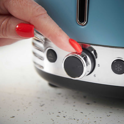 Russell Hobbs 28651 Hanley 2 Slice 900W Retro Toaster - Blue