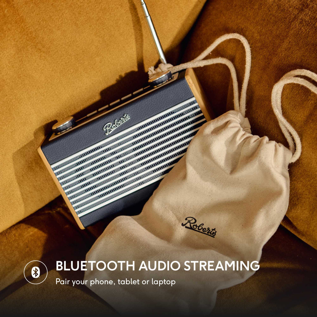 Roberts Rambler UNO DAB/DAB+/FM RDS Radio with Bluetooth - Navy Blue