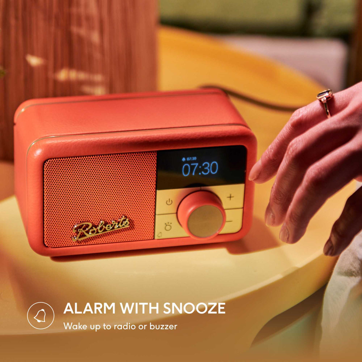 Roberts Revival Petite 2 DAB/DAB+/FM Bluetooth Portable Radio - Pop Orange